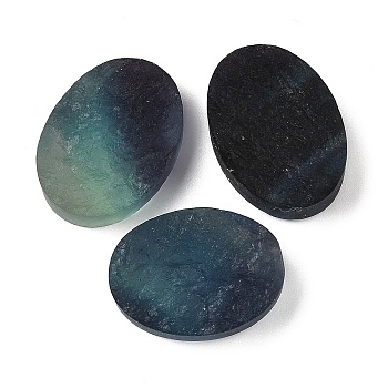 Natural Fluorite Cabochons, Oval, 24.5~25x18~18.5x8.5~10.5mm