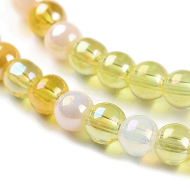 Transperant Electroplate Glass Beads Strands(X-GLAA-P056-4mm-B01)-3