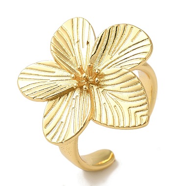 Flower Brass Finger Rings