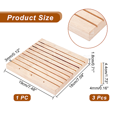 Support de rangement personnalisé pour règle de quilting en bois à fente 9(RDIS-WH0011-25)-2
