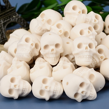 Skull Head Food Grade Silicone Beads(PW-WG25871-01)-2
