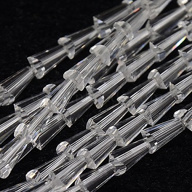 8mm Clear Cone Glass Beads
