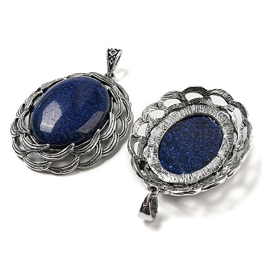 lapis lazuli naturelles grands pendentifs(G-C104-01C-AS)-2