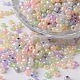 6/0 Ceylon Pearl Luster Plated Round Glass Seed Beads(SEED-K003-4mm-M08)-1