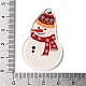 Printed Christmas Themed Acrylic Pendants(OACR-L018-11B)-3