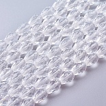 11mm Clear Drop Glass Beads(X-GLAA-R024-11x8mm-12)