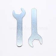 Steel Wrench, Platinum, 12.7x3.95x0.25cm(TOOL-WH0133-85B)