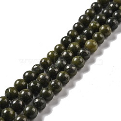 Natural Epidote Beads Strands, Round, 8.5mm, Hole: 1.1mm, about 44pcs/strand, 14.69''(37.3cm)(G-D465-01D)