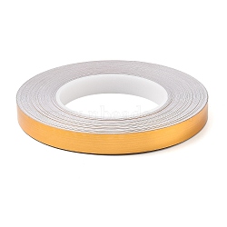 PVC Plastic Waterproof Edge Banding, Adhesive Veneer Edge Trim for Kitchen Sink, Toilet Seam, Corner, Brushed Effect, Gold, 15x0.2mm, about 50m/roll(DIY-WH0419-71A-02)