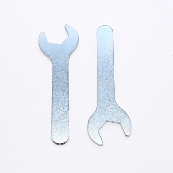 Steel Wrench, Platinum, 12.7x3.95x0.25cm
