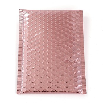 Matte Film Package Bags, Bubble Mailer, Padded Envelopes, Rectangle, Rosy Brown, 24x15x0.6cm