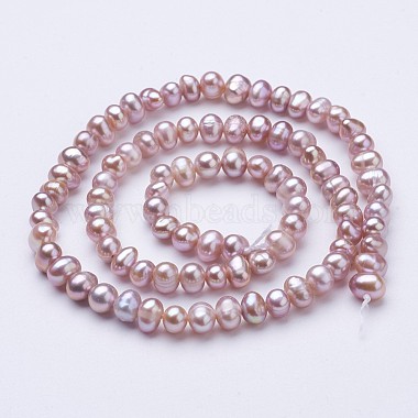 Natural Cultured Freshwater Pearl Beads Strands(PEAR-F004-04)-2