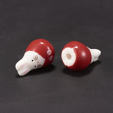 Perles en porcelaine manuelles(PORC-D018-01B)-4