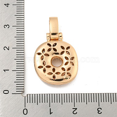 Brass Micro Pave Clear Cubic Zirconia Pendants(KK-B099-01G-O)-3