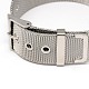 réglable 304 inoxydable bracelets en acier de décision(BJEW-M026-02)-2