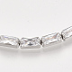 Adjustable Brass Cubic Zirconia Slider Bracelets(BJEW-S142-01A-P)-2