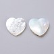 Natural White Shell Mother of Pearl Shell Cabochons(SSHEL-L017-013)-2