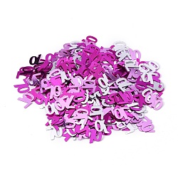 70 Confetti, 70th Birthday Decorations, for Birthday Table Decor Party Favors, Mixed Color, 10.2x11.4x0.3mm, about 1200pcs/bag(DIY-L039-H01)