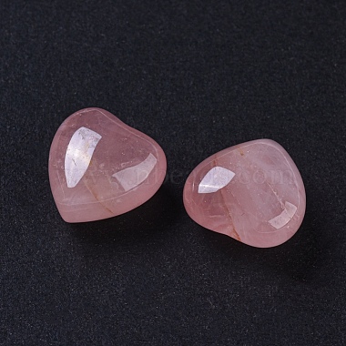 натуральный розовый кварц сердце любовь камень(G-L533-57)-2