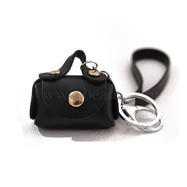 Black Bag Imitation Leather Wallets