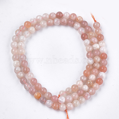 Chapelets de perles de sunstone naturelle naturelles(X-G-S333-4mm-038)-2