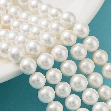 Chapelets de perles en coquille(X-BSHE-L026-03-6mm)-7