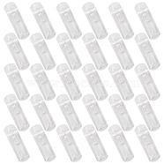 Gorgecraft 30Pcs Plastic Wardrobe Holder Accessories, Rectangle, Clear, 57x18x22mm(FIND-GF0001-63)