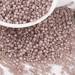 MIYUKI Round Rocailles Beads, Japanese Seed Beads, (RR2359) Silverlined Shell Opal, 8/0, 3mm, Hole: 1mm, about 2111~2277pcs/50g(SEED-X0055-RR2359)