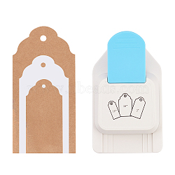 Border Punch, Embossing DIY Paper Printing Card Cutter, Cyan, 15x8.9x6.45cm(AJEW-WH0188-06)