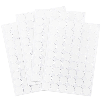 PVC Self-Adhsive Screw Holes Cover Caps Stickers, Round Dust Cover Hole Stickers, Linen, 208x145x0.3mm, Stickers: 21mm, 54pcs/sheet