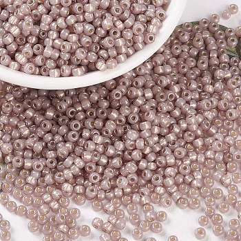 MIYUKI Round Rocailles Beads, Japanese Seed Beads, (RR2359) Silverlined Shell Opal, 8/0, 3mm, Hole: 1mm, about 2111~2277pcs/50g