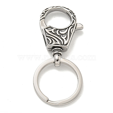 Antique Silver 316 Surgical Stainless Steel Keychain Clasps