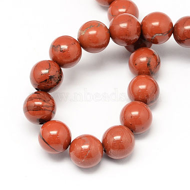 Chapelets de perles en jaspe rouge naturel(G-R193-11-8mm)-2