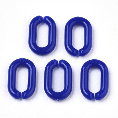 MediumBlue Oval Acrylic Quick Link Connectors