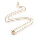 Brass Cable Chain Necklaces(SW028-G)-1