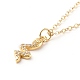 Brass Micro Pave Clear Cubic Zirconia Pendant Necklaces(NJEW-JN03490)-2