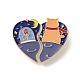 Valentine's Day Couple Alloy Brooches(JEWB-A025-04B)-1