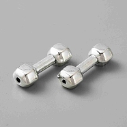 Alloy Beads, Dumbbell, Antique Silver, 25.5x8.5x6.5mm, Hole: 1.5mm(FIND-CJC0006-47B-AS)