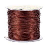 Japanese Flat Elastic Crystal String, Polyester Thread, for Stretch Bracelets Gemstone Jewelry Making, Saddle Brown, 0.5mm, about 65.6 yards(60m)/roll(EW-Z001-B29)