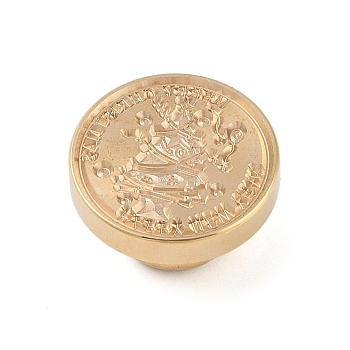 Christmas Series Wax Seal Brass Stamp Head, for Wax Seal Stamp, Golden, Christmas Tree, 25x15mm, Inner Diameter: 7mm