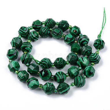 Chapelets de perles en malachite synthétique(X-G-R482-28-10mm)-2