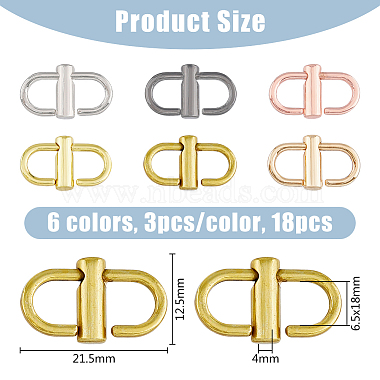 18Pcs 6 Colors Alloy Adjustable Buckles(FIND-FH0008-36)-2