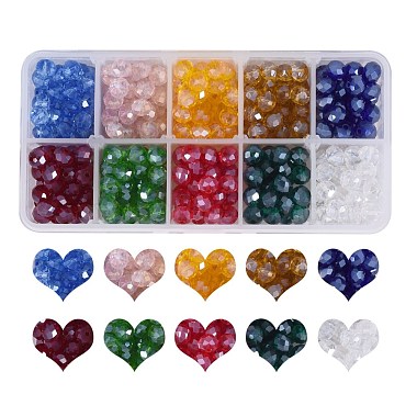 400 pièces 10 couleurs galvanoplastie perles de verre brins(EGLA-SZ0001-12)-7