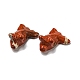 Figuras de peces de colores curativos tallados en jaspe rojo natural(DJEW-D012-08G)-1