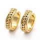 Brass Open Cuff Earrings for Women(EJEW-G297-29G)-1