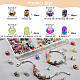 120Pcs 4 Style Resin & Acrylic European Beads(OPDL-NB0001-15)-2