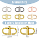 18Pcs 6 Colors Alloy Adjustable Buckles(FIND-FH0008-36)-2