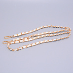 Imitation Leather Chain Shoulder Strap, with Alloy Clasp, Replacement Handbag Decoration Bags Straps, Light Gold, 1170x10x6mm(FIND-WH0056-65)