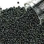 TOHO 11/0 Round Beads, Japanese Seed Beads, (84) Metallic Iris Green/Brown, 2.2mm, Hole: 0.8mm, about 5555pcs/50g(SEED-XTR11-0084)