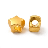Alloy Beads, Star, Matte Gold Color, 9.5x10x7mm, Hole: 3.7mm(ENAM-L038-N01)